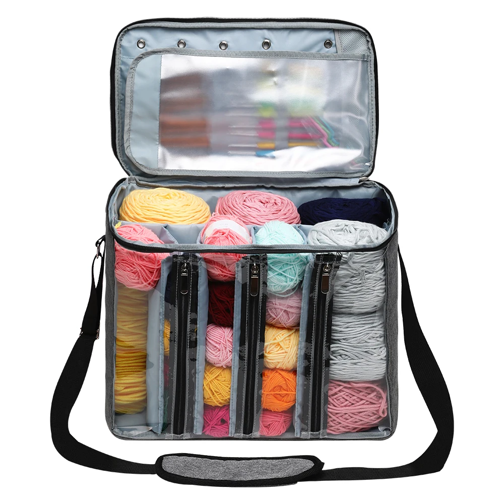 Fashion Large Capacity Multifunctional Shoulder Bag Sewing Tool Accessories Storage Bag Wool Bag Travel Organizer Storage Bag