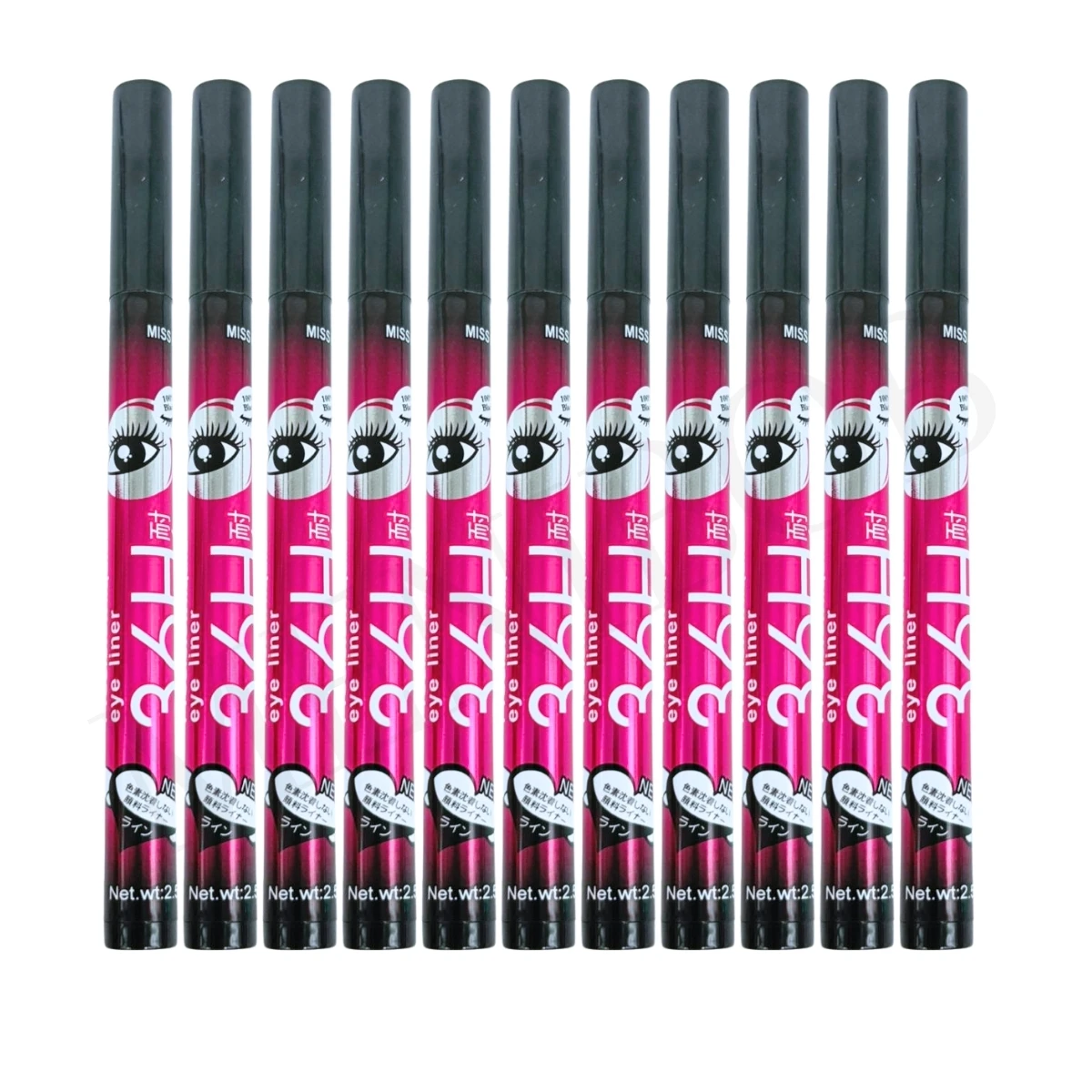 24 قلم تحديد العيون قلم تحديد الحواجب