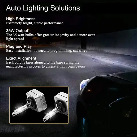 ज़ेनॉन 12V 35W HID कार बल्ब 6000K हेडलाइट मर्सिडीज-बेंज M-क्लास W164 W166 2007 2008 2009 2010 2011 2012 2013 2014 2015 के लिए 8 best sales मर्सिडीज बेंज w164 - №5