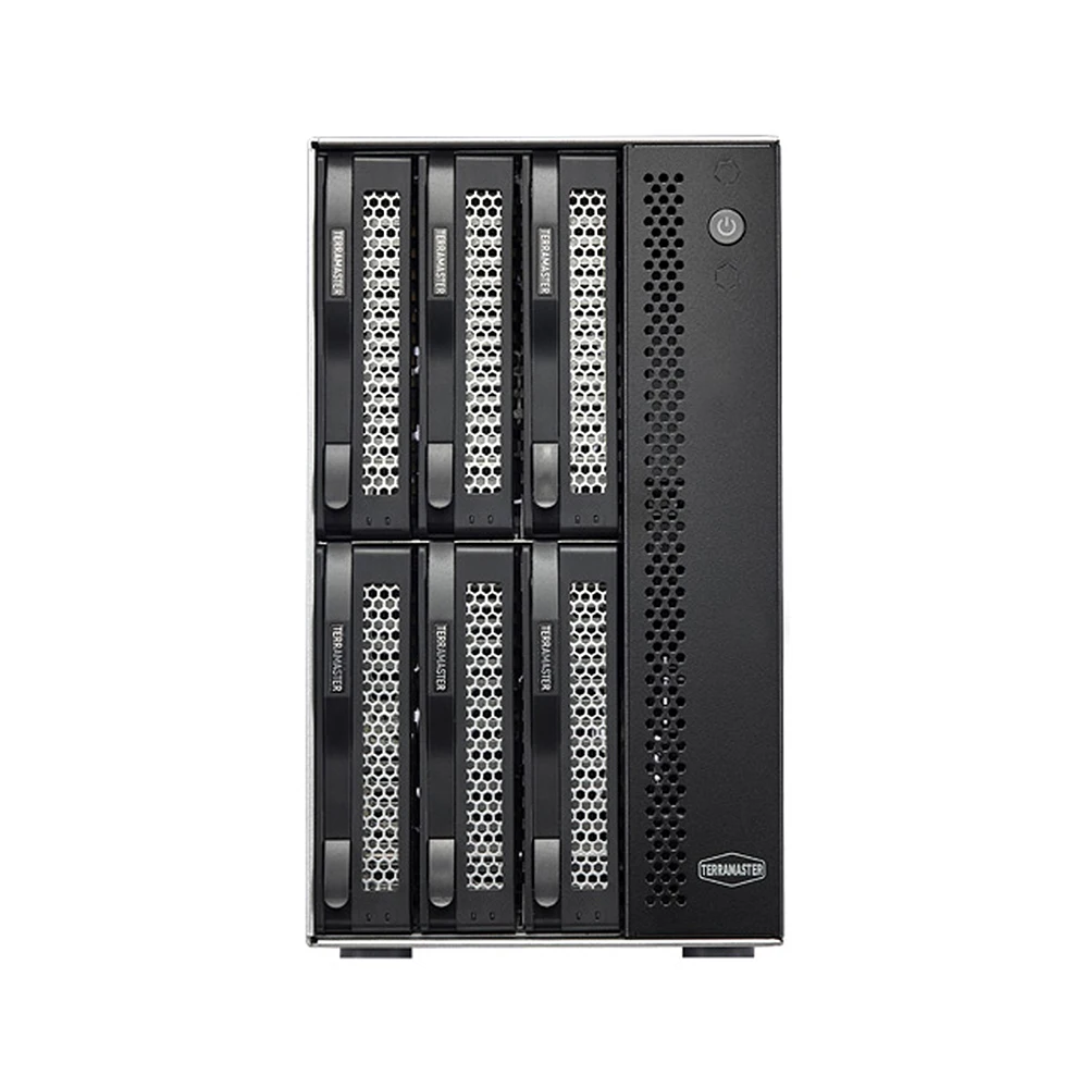 TerraMaster T6-423 NAS 6 Bay high performance network storage server, Intel quad-core CPU, 4GB DDR4, 2.5GbE 2 ports, not included hard disk