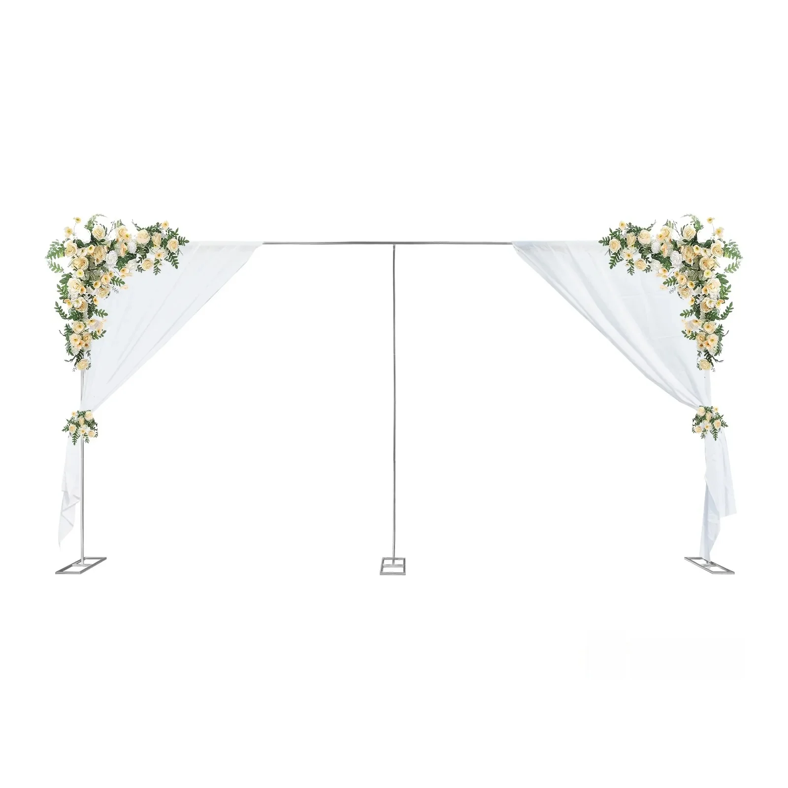 6M X 3M Bruiloft Achtergrond Podium Stand 10x20ft Zware Vierkante Metalen Boog Frame Achtergrond Stand Kit - afbeelding 2