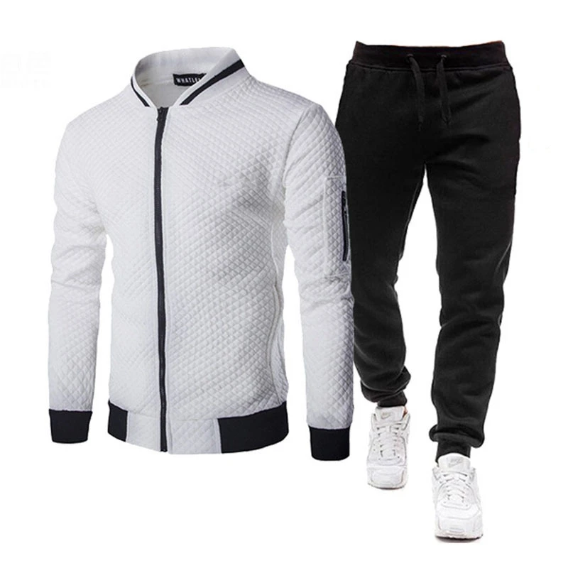 Men\'s Tracksuit Autumn Clothes Sportswear Two Piece Set Men Jacket Sweatpants Brand Clothing Male Sweatsuit Sports Suits Husband