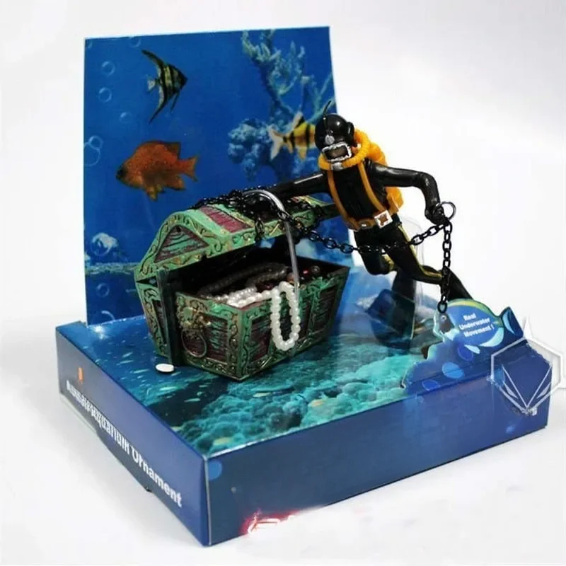 1PC dekoracja akwarium skarb Frogman ozdoba do akwarium akwarium piracki skarb dekoracja akwarium — zdjęcie 2