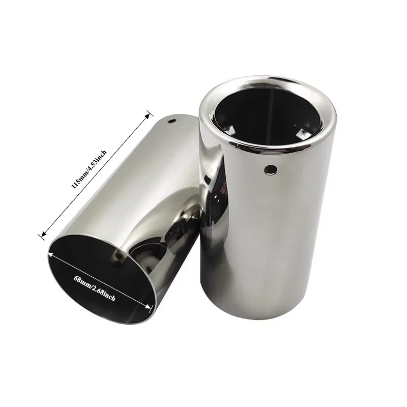 Stainless Steel Car Exhaust Tip Muffler Tail Pipe For BMW F30 2005-2016 E90 E92 3 Series Gt325i 328I 320I