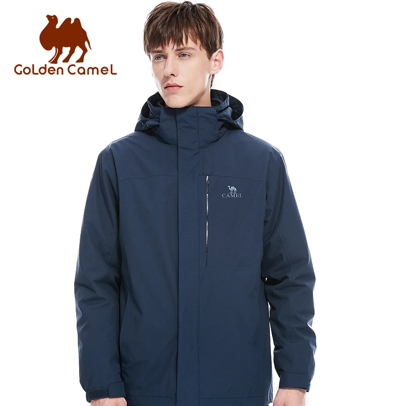 

Golden Camel 3 in 1 Outdoor Jet Ski Snow Warm Jacket Coat Men Women Outwear Detachable Windproof Hiking Fleece Male Female