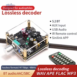 XY-LA01 Adapter bezprzewodowy Bluetooth-kompatybilny 5.1 tablica odbiorcza Audio DAC płyta dekodera dla DIY zestaw element elektroniczny