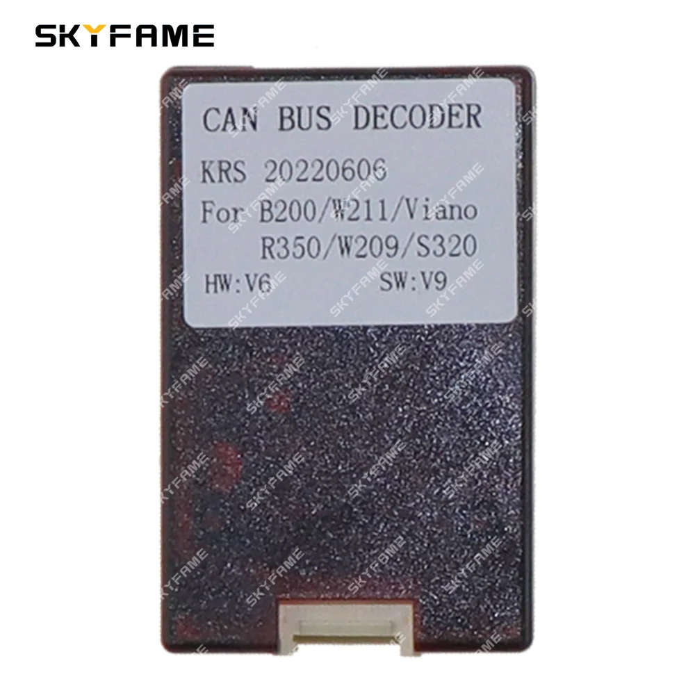 SKYFAME Auto 16pin Kabelbaum Adapter Canbus Box Dekodieren Android Radio Power Cabler Für Benz GL X164 GL300-550 ML Klasse W164