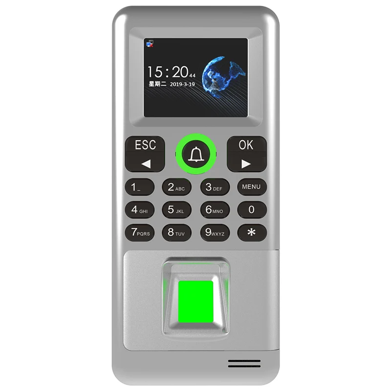 Metal Access Control Time Attendance Machine Waterproof Outdoor Fingerprint Door Standalone Biometric Controller