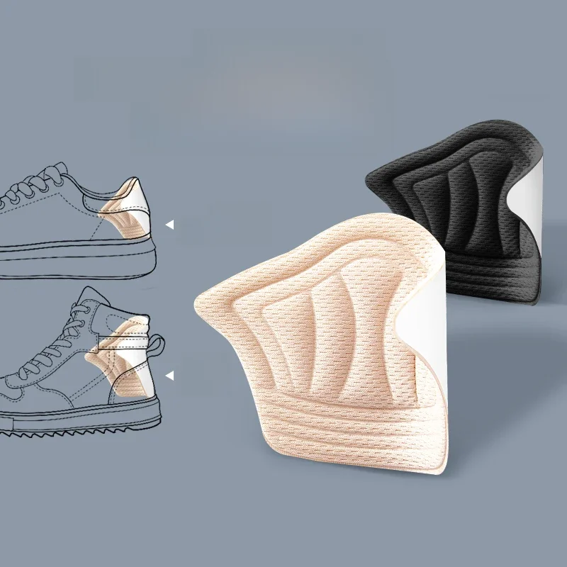 Semelles intérieures de chaussures de sport pour hommes et femmes, taille réglable, coussretours de pieds anti-usure, protecteur de talons, inserts autocollants