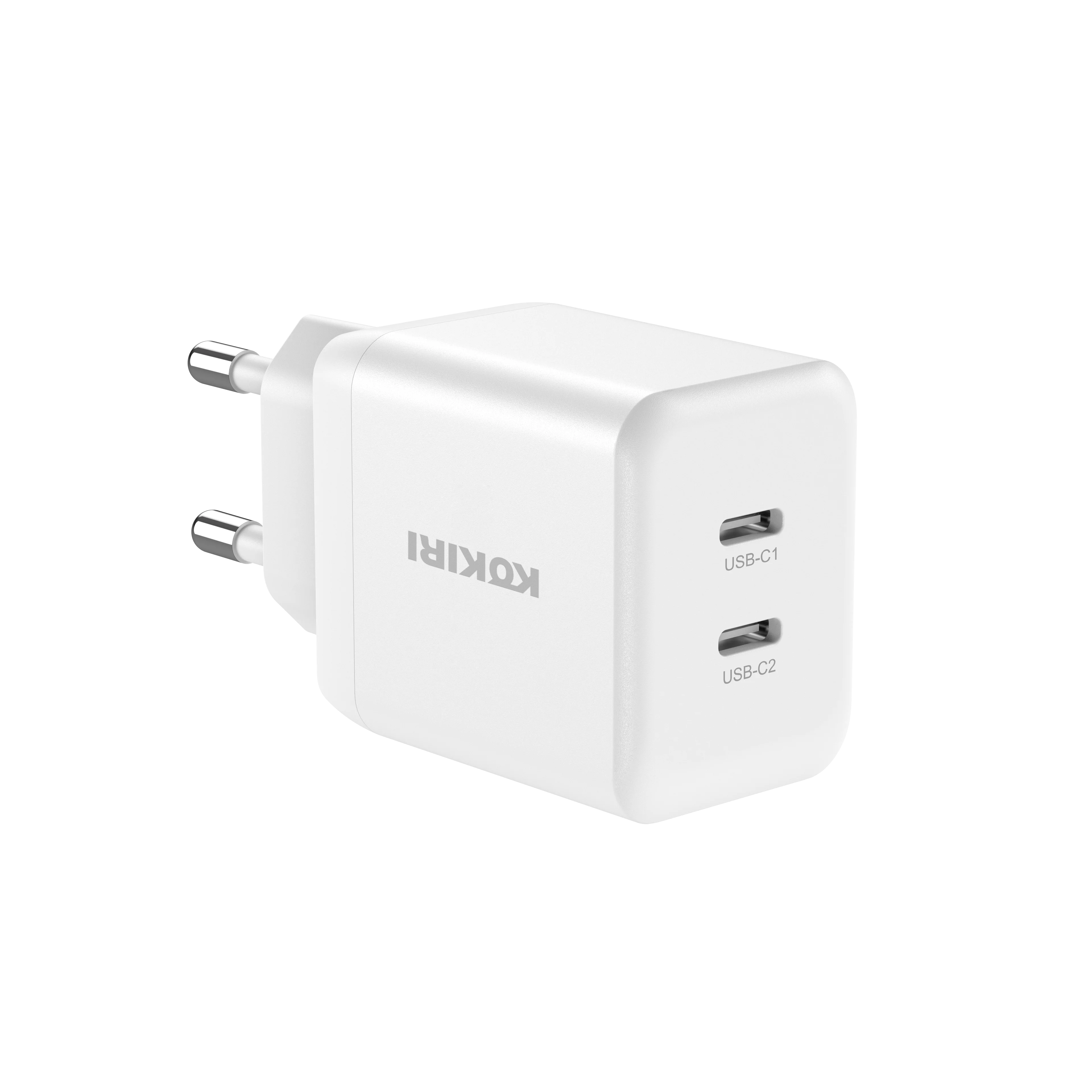 Elephant 35W Dual C Type 2 Port ultra fast charger PD PPS GaN + 60W C-C 1.5M cable included