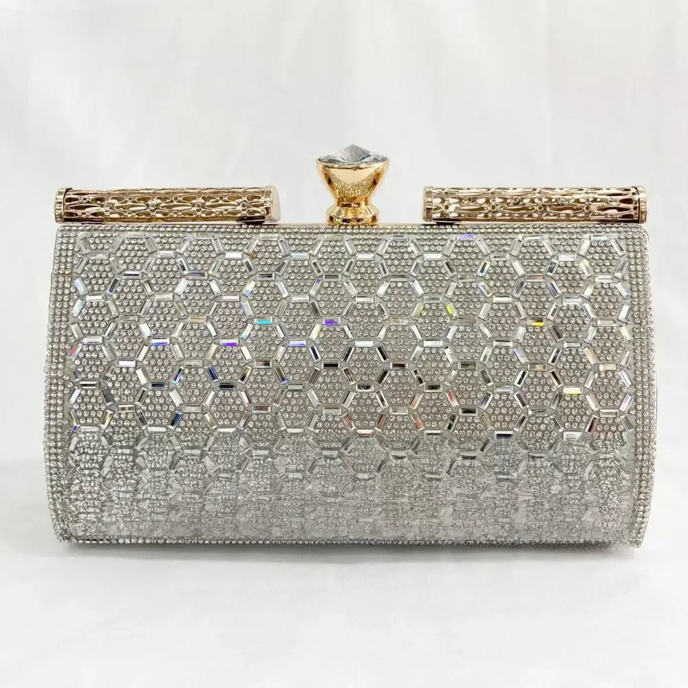 Eleganckie torebki wieczorowe na wesele luksusowa kopertówka weselna torebka i torebki damskie torba z łańcuszkiem na ramię Bolso Mujer — zdjęcie 2