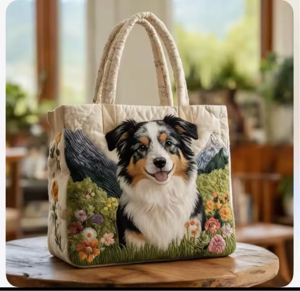 귀여운 강아지 토트백 재미있는 문구 유니섹스 패션 숄더백 옥스포드 휴대용 핸드백 고양이 애호가를 위한 가벼운 쇼핑백