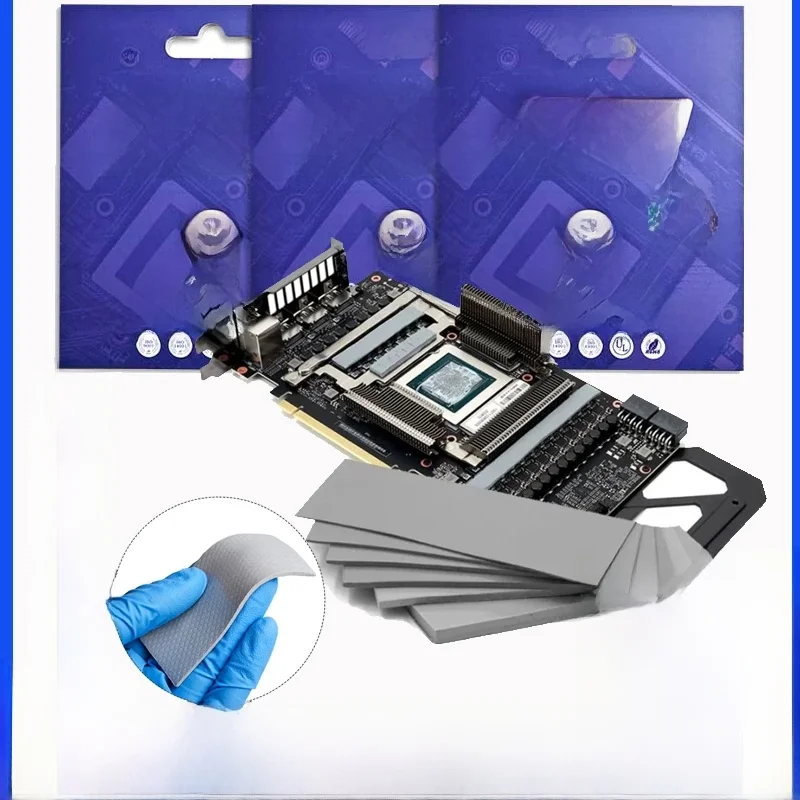 Podkładka termoprzewodząca Fehonda 15W 12W 8W 0.5/1.0/1.5/2.0/2.5/2.75/3.0mm 85x45mm 100x100mm do CPU GPU PS5, profesjonalna jakość — zdjęcie produktu 7