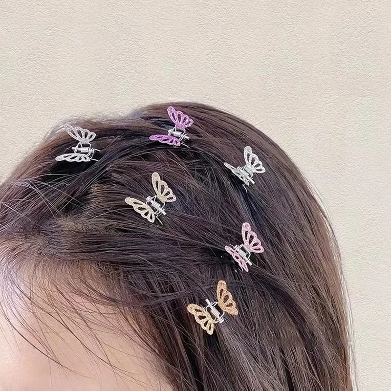 Lot de 10 pinces à cheveux papillon mignonnes pour femmes et filles, petites pinces à queue de cheval, décoratives, accessoires de mode pour cheveux