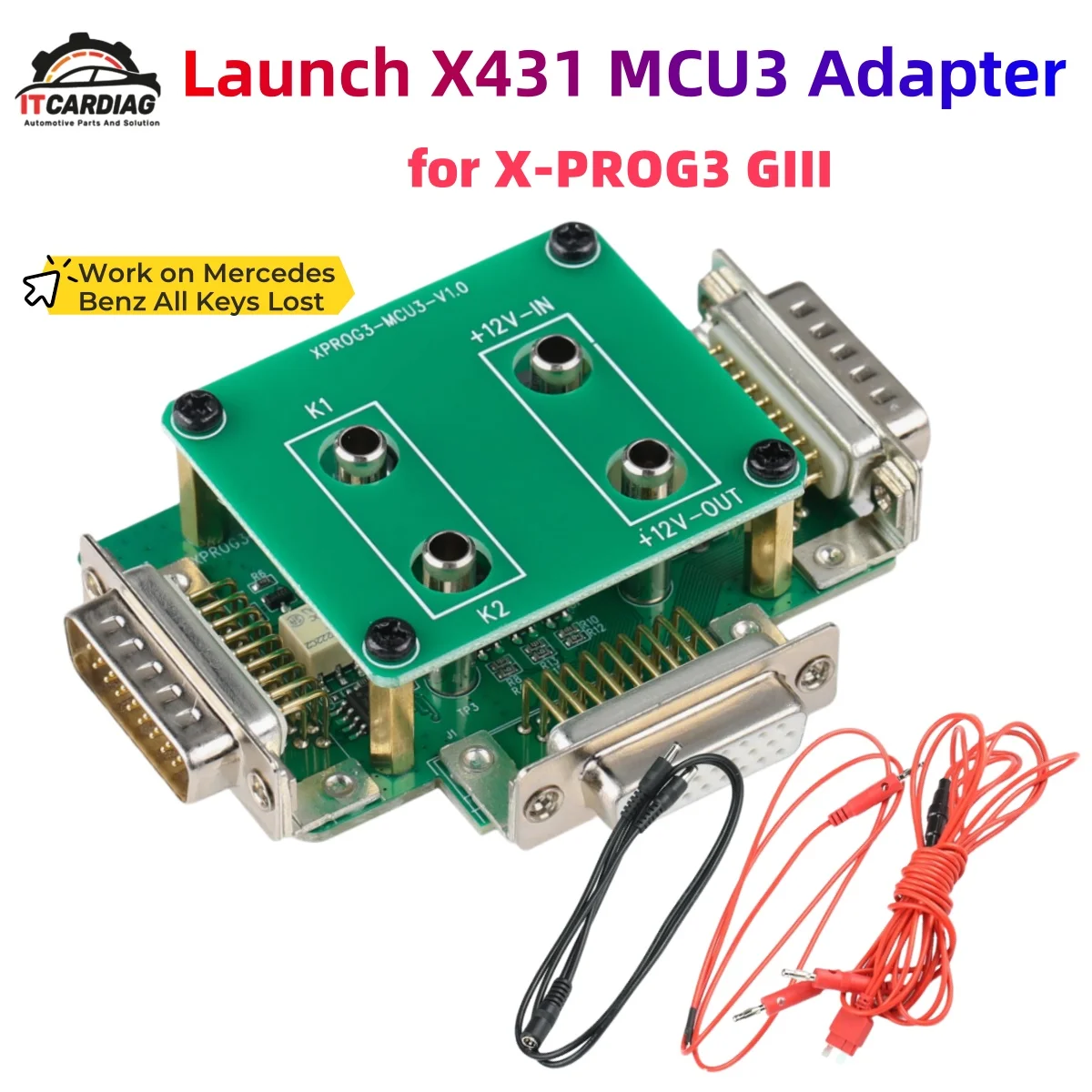 

Адаптер Launch X431 MCU3 для X-PROG3 GIII работает с X431 V/V+/PAD IMMO Elite Pro для всех ключей Mercedes Lost ECU TCU Reading