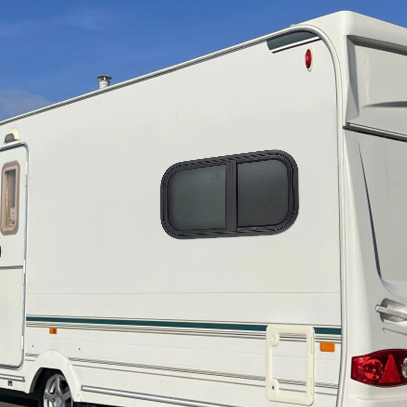 RV 창문 13.4인치(가로) x 23.3인치(세로), 소형 주택용 수직 슬라이딩 창문? 화물 트레일러용, 빈티지 테크놀로지즈 RV 창문, 대세일