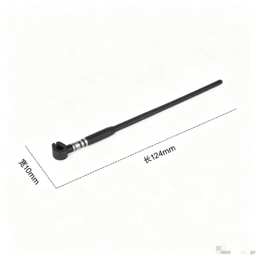 D1RC 2nd Generation Nylon Simulation Antenna Front Bumper Upgrade Part for 1/10 RC Crawler Compatible with D90 Camel Cup D110