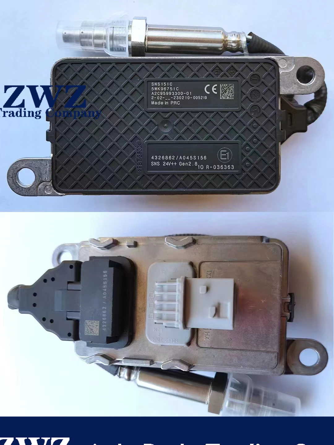 

Новый Датчик NOX, датчик оксида азота для Cummins 5WK96751C A045S156 SNS151C SNS151C A2C95993300-01