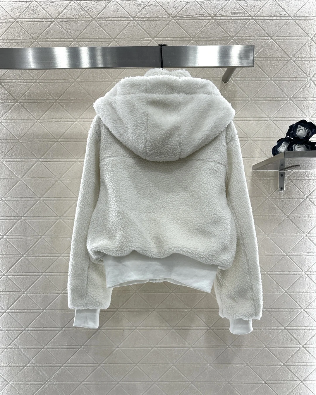 

2025 Early Autumn Fashion Women'S Clothing Lambwool Ski Jacket Hooded Jacket Detachable Hooded One Dress And Two Wears