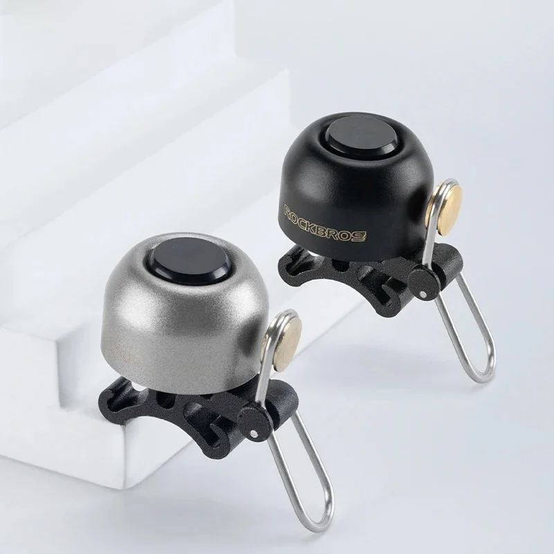 AliExpress ROCKBROS Bicycle Bell Safety Warning Bike Bell Horn Handlebar Copper Alloy Non-slip Bicycle Alloy Ring Crisp Sound Cycling Alarm