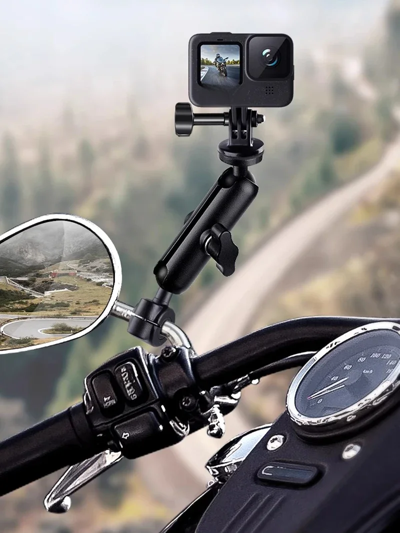AliExpress UK ERIKOLE Gopro Moto Support Ram Mount Motorcycle Camera Bracket for Sports Camera Go Pro Motorbike Bicycle