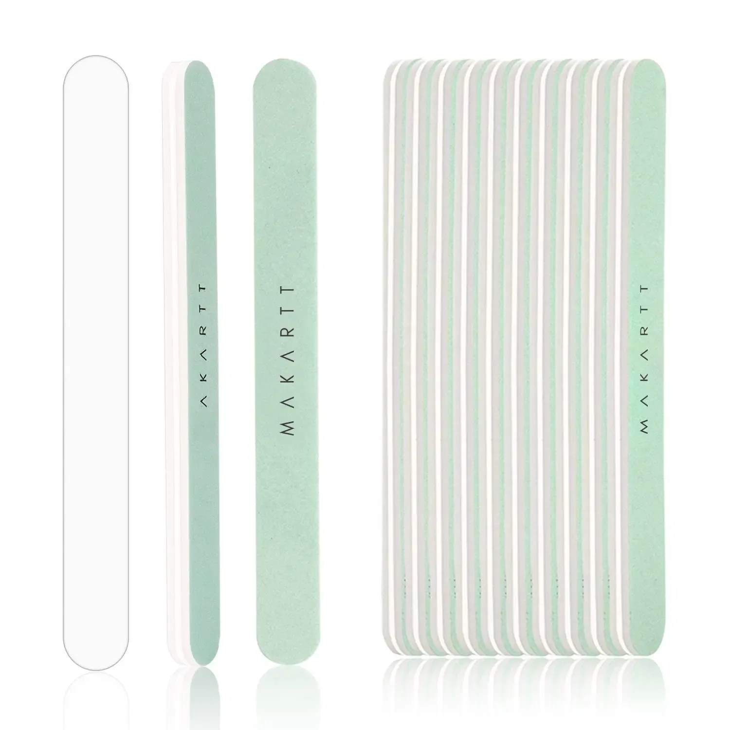 Makartt Fine Nail Buffer Block Shiny Nails Sponge 10PCS Naturalny polerka do paznokci naturalnych Pilnik do paznokci o ziarnistości 400 i 6000 — zdjęcie 2
