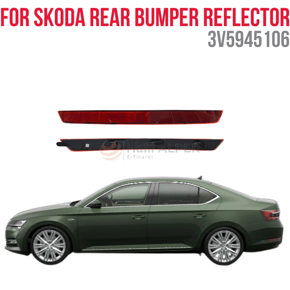 

FOR Skoda Super B Rear Bumper Reflector 08-15 - Left OEM 3T9945105 SUPER QUALITY HIGH SATISFACTION REASONABLE PRICE FAST DELIVER