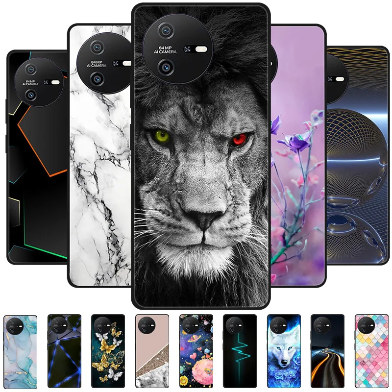 For OSCAL TIGER 12 Case Shockproof Soft TPU Silicone Phone Cover For Blackview Oscal Tiger 12 Funda Tiger12 Capa Animals Cartoon