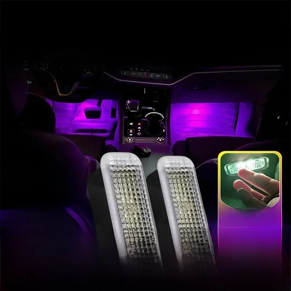 Nowa lampa LED samochodowa RGB do dekoracji wnętrza Atmosphere Light Dekoracyjna do Audi VW Skoda Seat Porsche Auto Akcesoria — 2