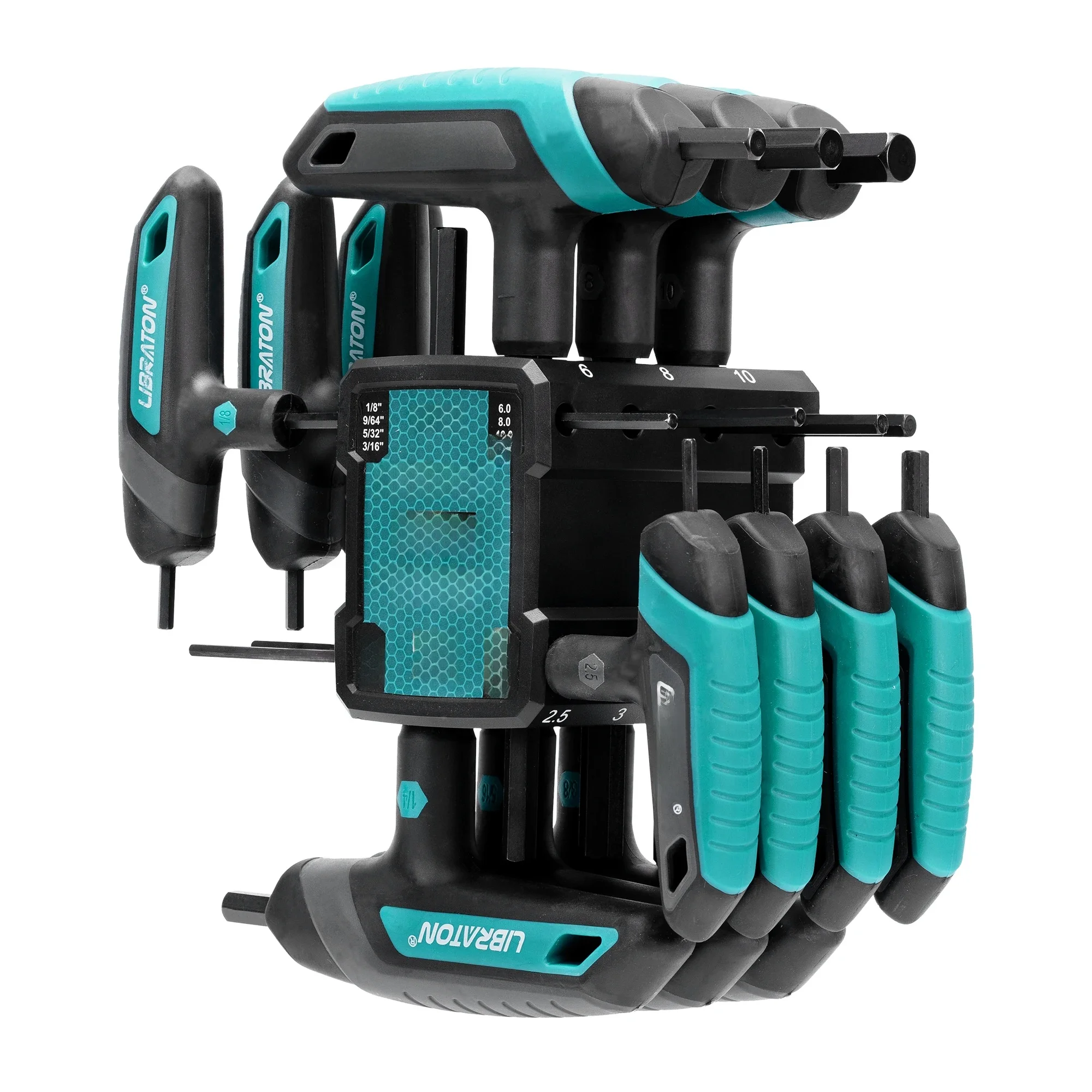 AliExpress LIBRATON 14PCS Metric & SAE T Handle Hex Key,T-handle Allen Wrench Set, Auto Bike Repair Tool, with Storage Rack,Two-Tip Design