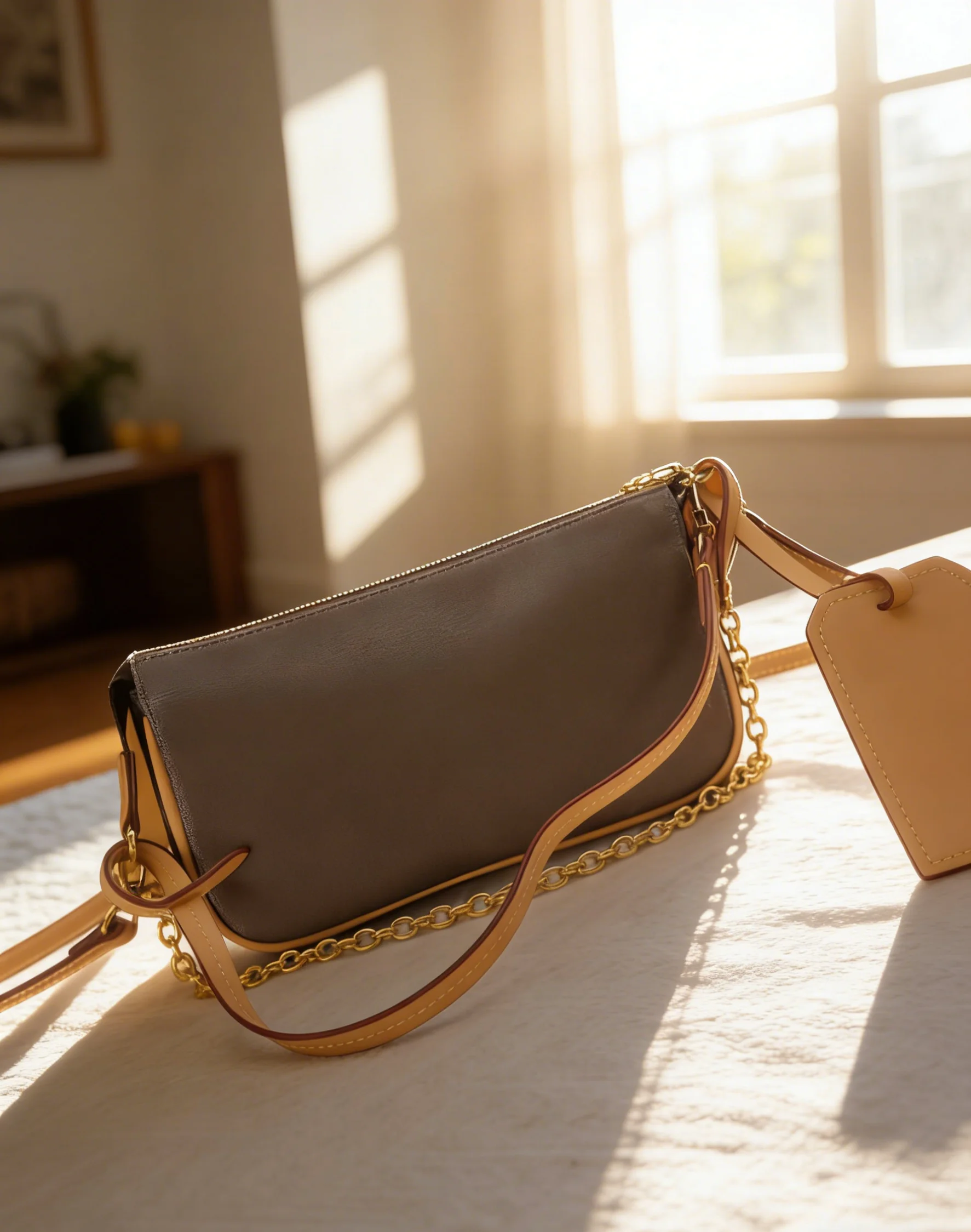 

2026 Size: 21x13x3 cm no box New Model - Versatile and Fashionable PU Leather Bag - Durable,High-Quality and Affordable