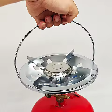 Cooker Top Head Outdoor Burner Cookware Easy to Install Lightweight Camp Stove Outdoor Hiking Cooking Kitchen Stove Equipment