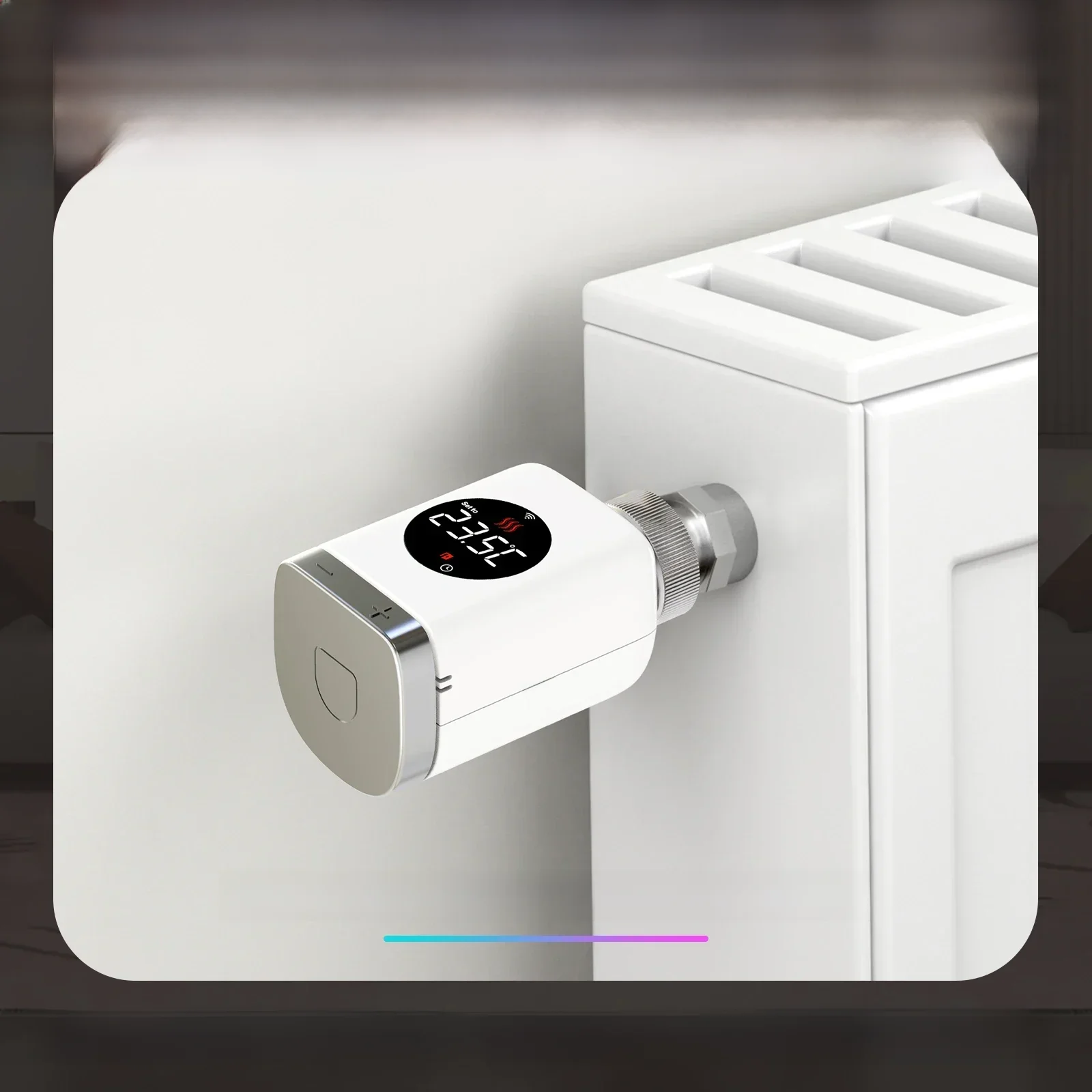 MOES inteligentne Wifi/Zigbee termostatyczny zawór grzejnikowy TRV programowalna aplikacja zdalny regulator temperatury wsparcie Alexa Google Home — 2