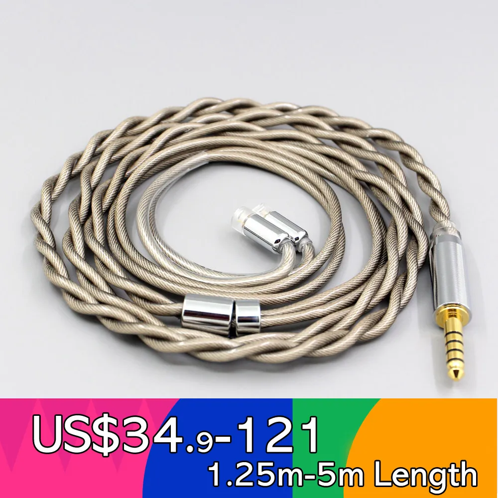 

Type6 756 core 7n Litz OCC Silver Plate Earphone Cable For Sennheiser IE8 IE8i IE80 IE80s Metal Pin 2 core 2.8mm LN007832