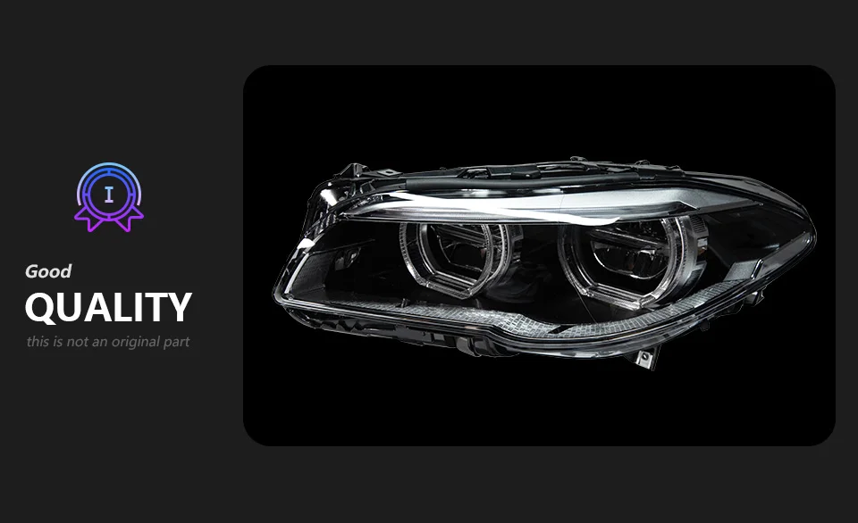 AKD Car Styling Head Lamp for BMW F10 Headlights 2010-2017 520i 525i 530i F18 LED Headlight DRL Projector Lens Auto Accessories