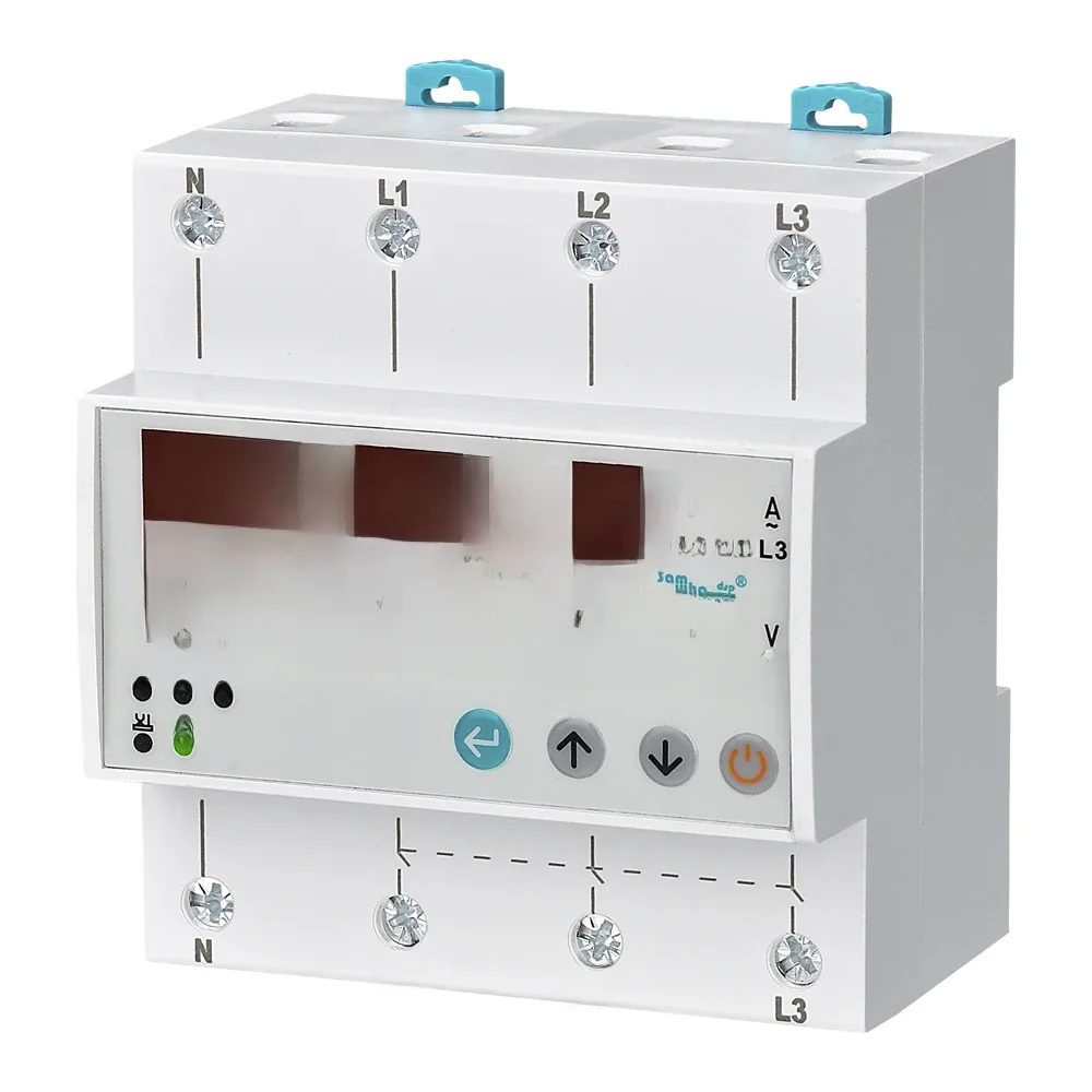 Samwha-Dsp AVR-KT-XXA 3x380V+Nuetralny przekaźnik nadprądowy i napięciowy typu klucza 63A,80A,100A — zdjęcie 2