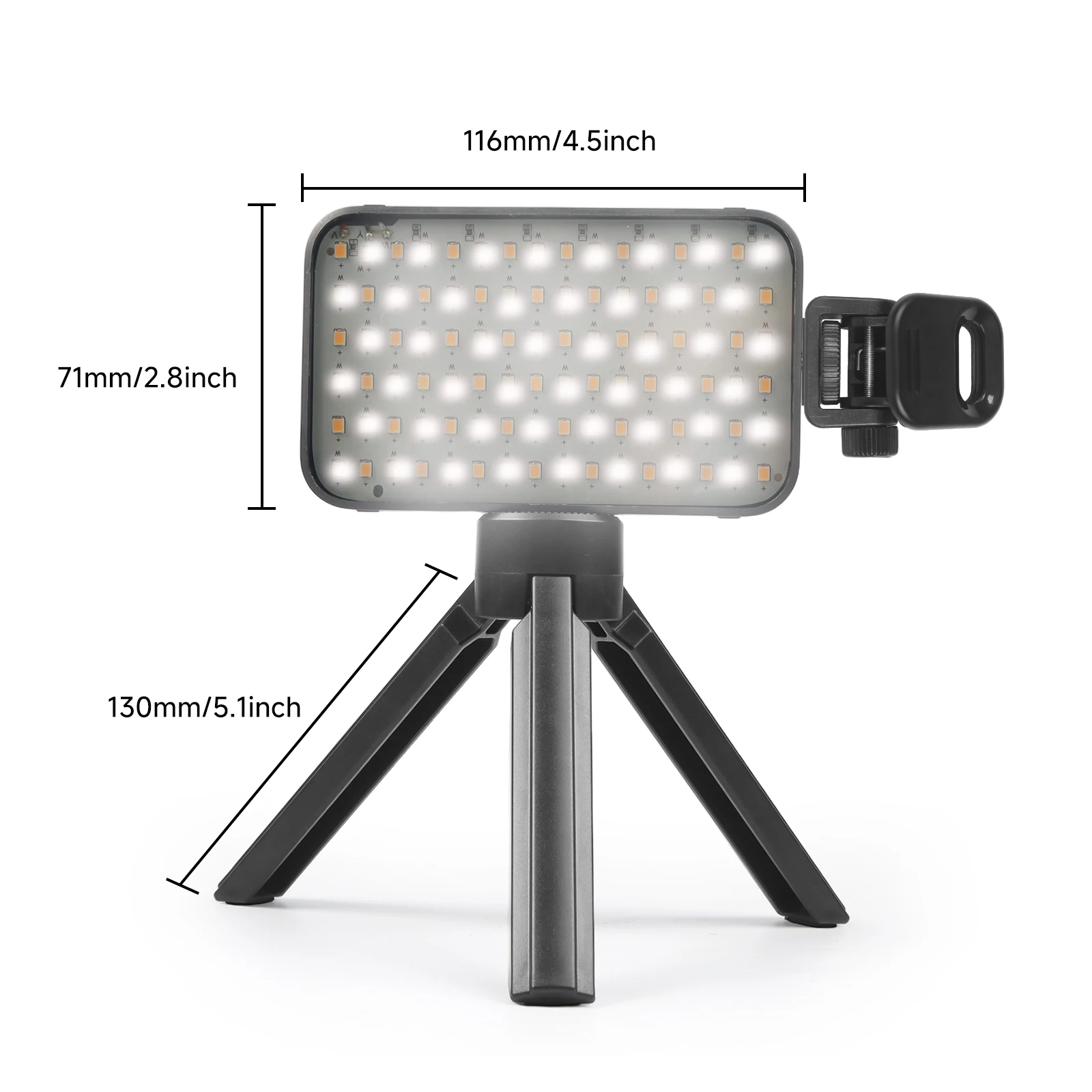 52mm CPL LED Tattoo Photography Fill Light Anti Reflection Portable Cellphone Lighting For Tattoo Artists Shooting