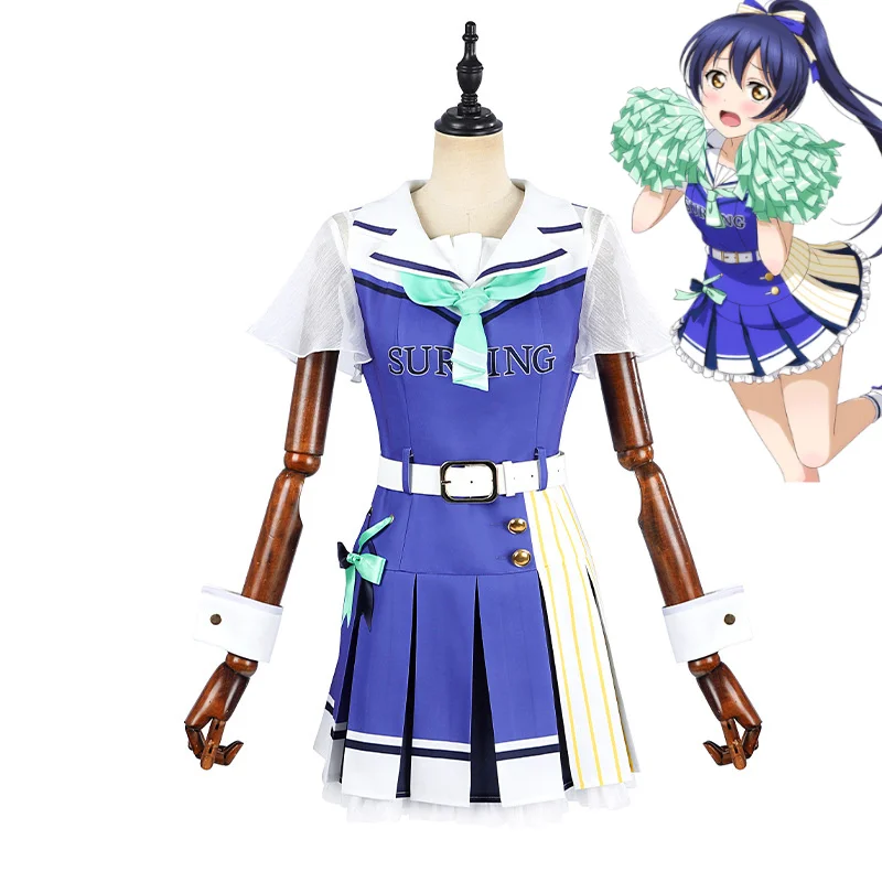 러브라이브 치어리더 코스프레 의상 9세트 코사카 호노카 미나미 코토리 소노다 우미 아야세 에리 응원 유니폼