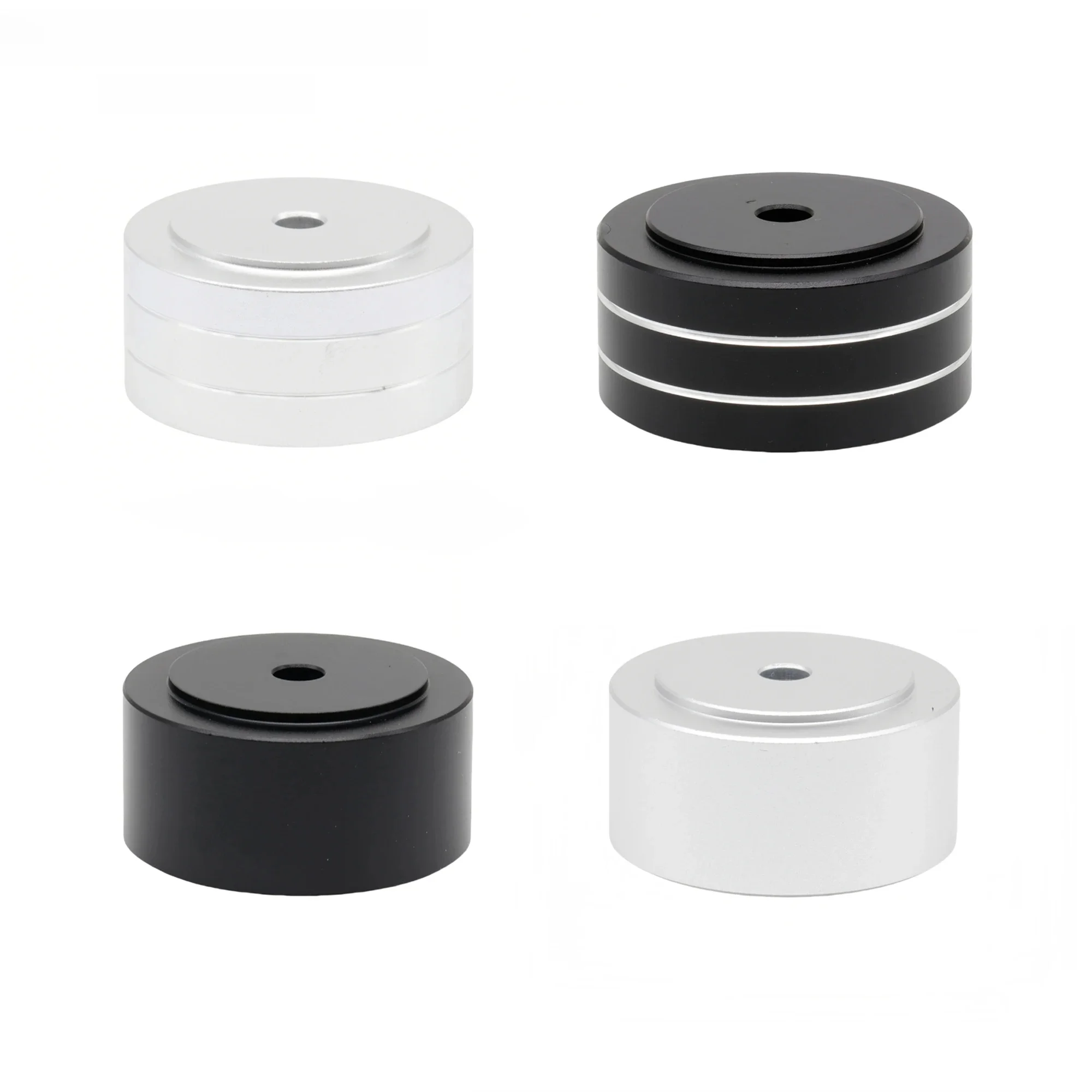 Podkładki izolacyjne do głośników i wzmacniaczy, pełne aluminiowe, 30mm*15mm, stożki tłumiące, nóżki do monitorów audio Hi-Fi, obudowy komputerów, 4 sztuki. — zdjęcie produktu 6