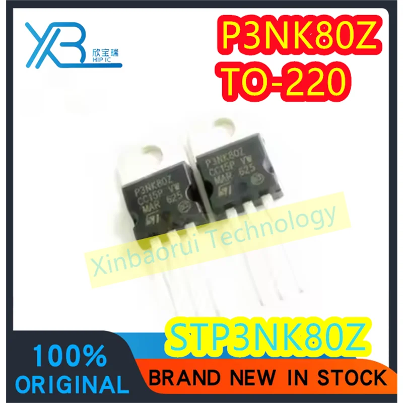 

(4/20pieces) P3NK80Z STP3NK80Z 3NK80 2.5A 800V TO-220 N-channel MOS field effect tube New original electronics