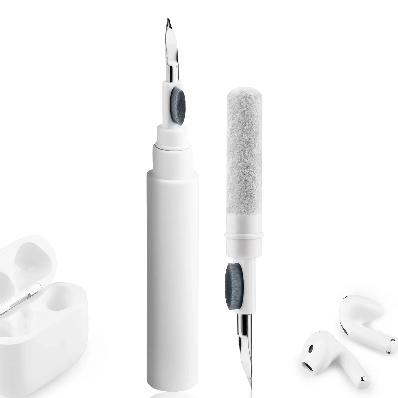 Stylo de nettoyage pour écouteurs Bluetooth 3 en 1, outil pour Airpods Pro 3 2 1, Kit de nettoyage de boîtier, stylo brosse pour écouteurs Xiaomi iPhone