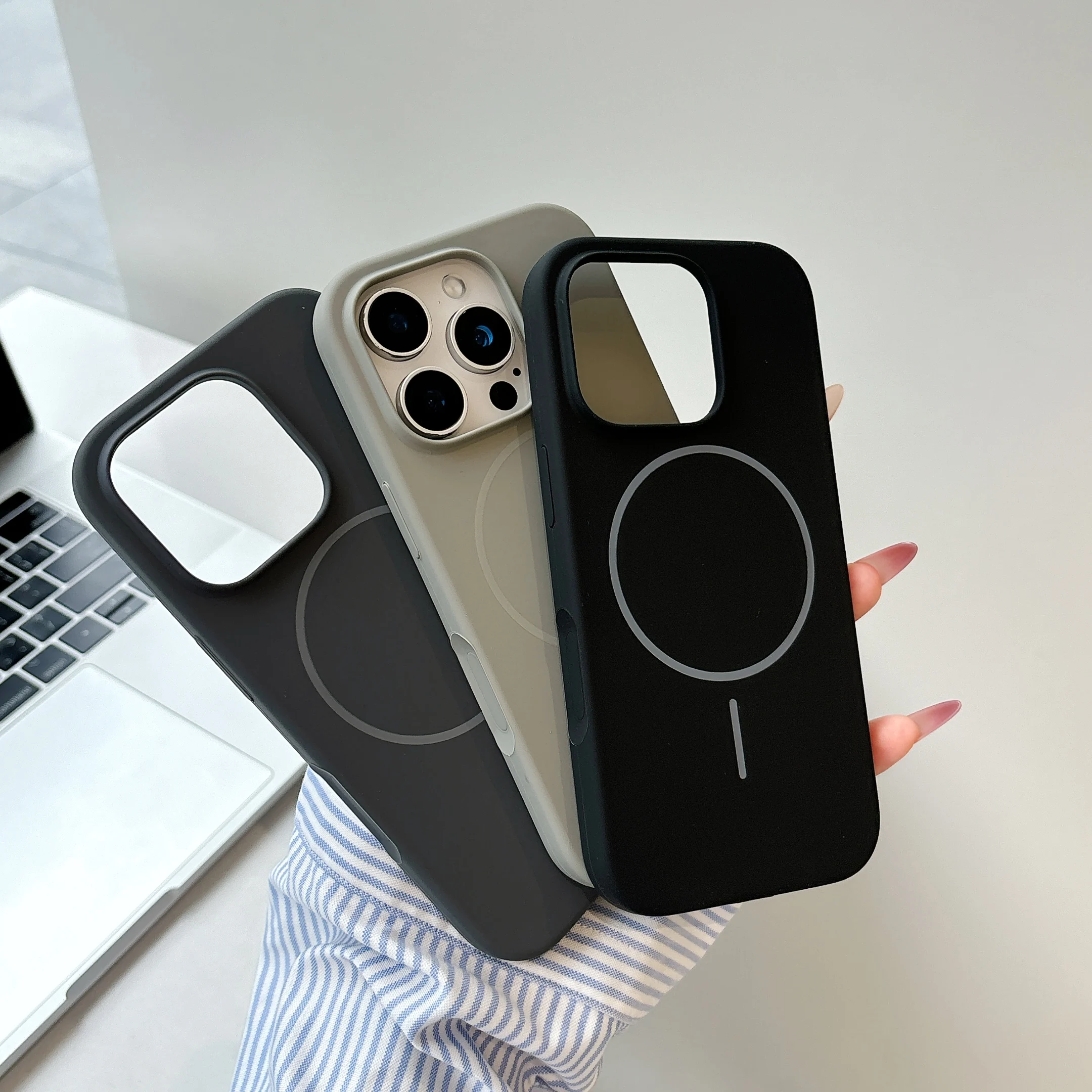 

2025New Magsafe Liquid Silicone Magnetic Phone Case For iPhone 16 Pro Max 16 Plus Wireless Charging Shockproof Accessories Cases
