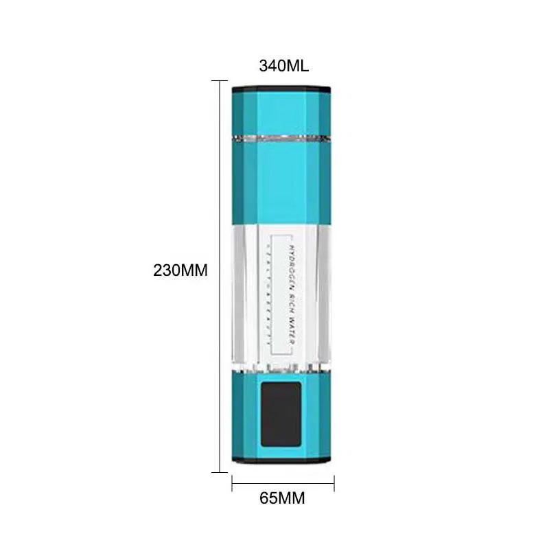 5000PPB インテリジェント水素豊富な水マグ日本水フィルター水素水ボトル SPE PEM 電気分解水素発生器