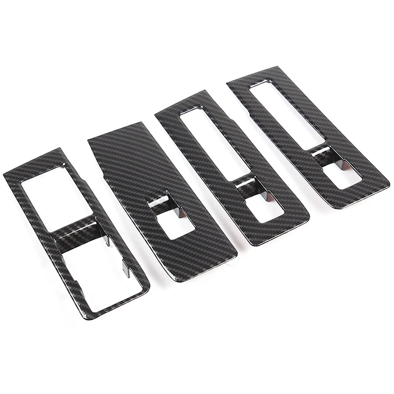 For Range Rover Vogue 2023+ ABS Carbon Fiber Style Glass Lift Frame Decorative Cover Interior Modification Accessories