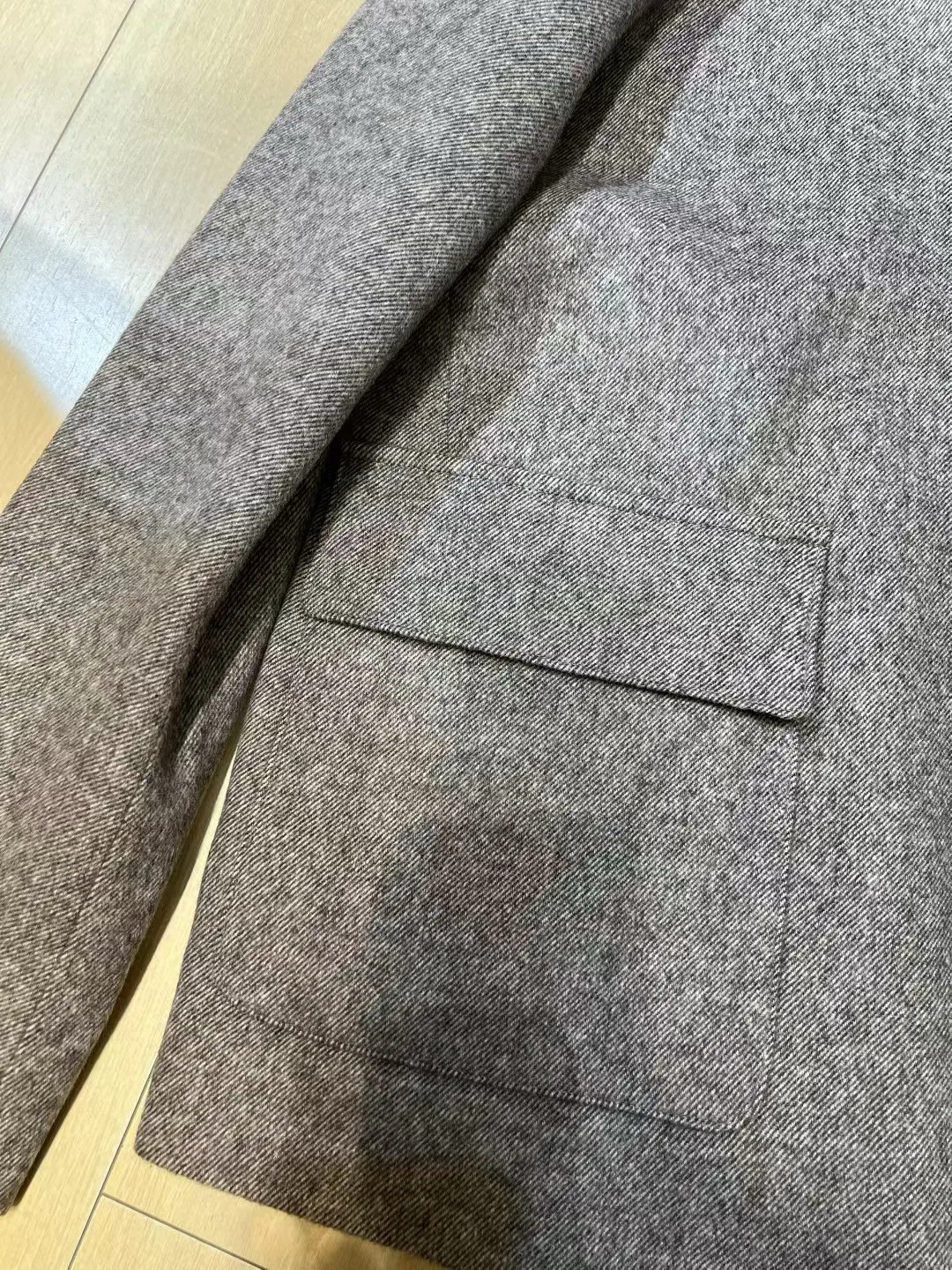 Winter-autumn classic women's turn down collar wool jacket