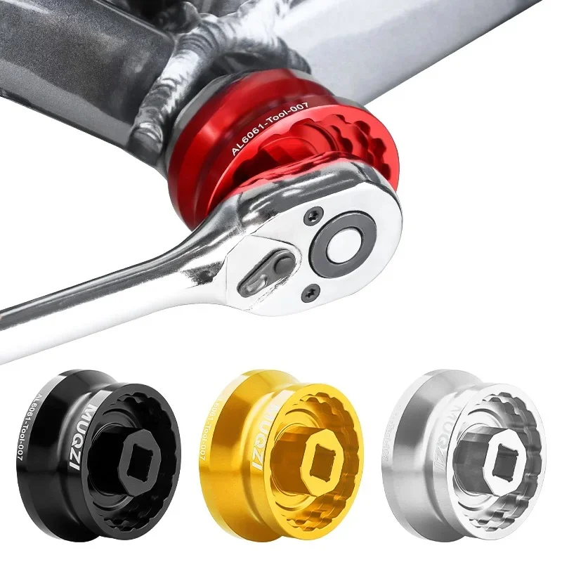 AliExpress MUQZI 5 in 1 Bike Bottom Bracket Tool For 12/16-Notch 39/41/44/46/49mm Compatible with Shimano SRAM Truvativ FSA Chris King