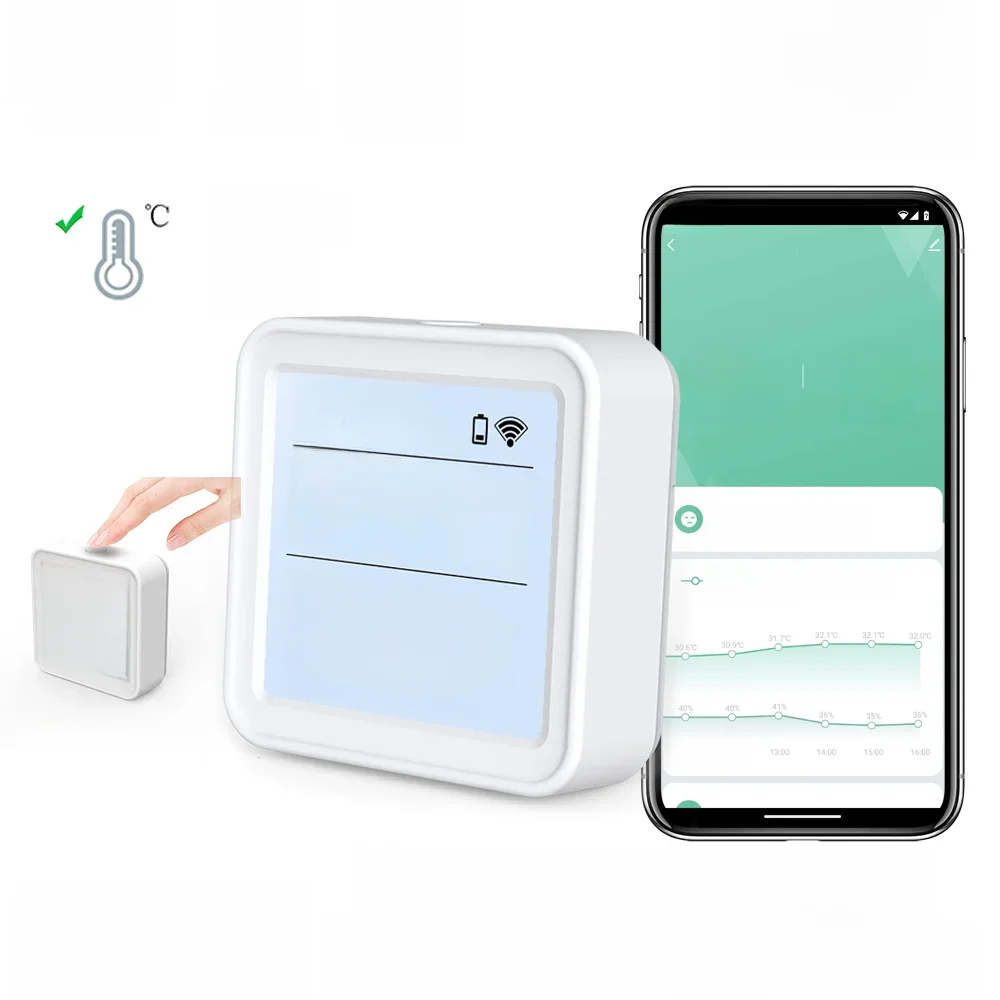 Tuya Zigbee WiFi czujnik temperatury i wilgotności higrometr termometr detektor inteligentne życie wsparcie zdalnego sterowania Alexa Google Home — zdjęcie 2