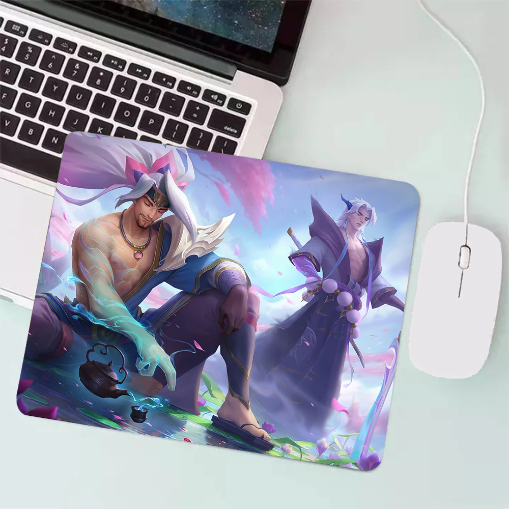 League of ATIONS End Yone Petit tapis de souris de jeu, PC Gamer, clavier, souris, sous, média, ordinateur, bureau, polymères, ordinateur portable