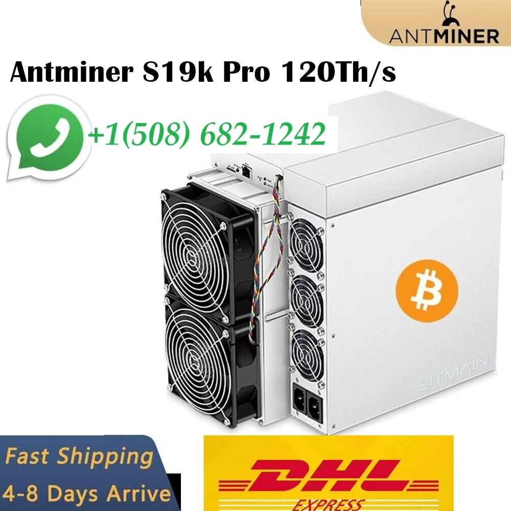 Antminer S19k pro 120Th 2760W Asic Miner Bitmain Crypto Bitcoin BTC Miner Mining