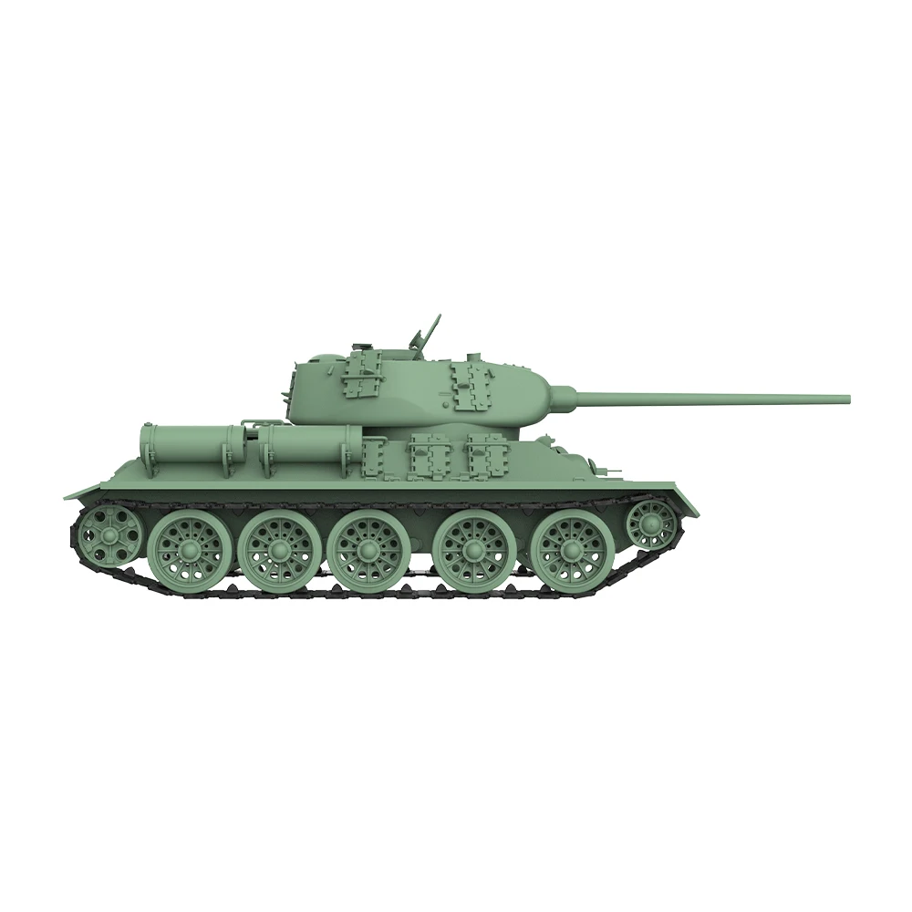 SSMODEL SS87755 1/87 HO Scale Railway Military Model  Soviet T-34-85/ZiS-S-53 Medium Tank